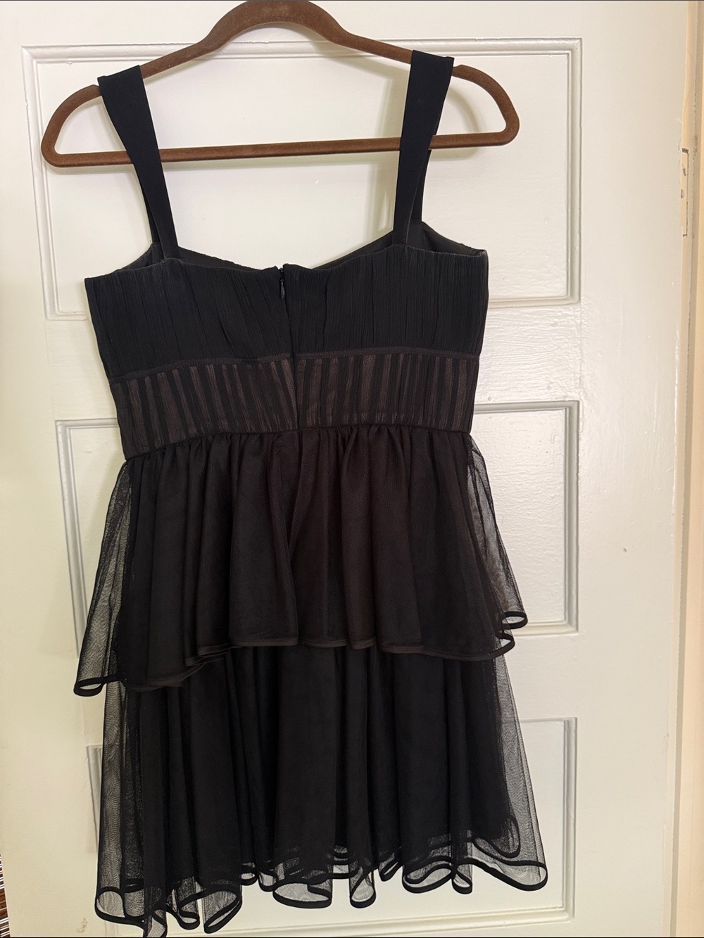 Worn Once - Jonathan Simkhai Annabelle Black Tiered Tulle Dress - Picture 3 of 4
